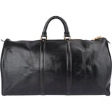 Louis Vuitton Noir Epi Leather Keepall 55