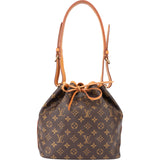 Louis Vuitton Canvas Monogram Sac Noe Petit Shoulder Bag