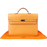 Hermès Brown Calfskin Kelly Depeche 38 Briefcase Bag