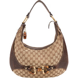 Gucci GG Monogram Horsebit Hobo Bag
