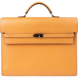 Hermès Brown Calfskin Kelly Depeche 38 Briefcase Bag