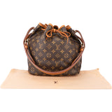 Louis Vuitton Canvas Monogram Sac Noe Petit Shoulder Bag