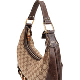 Gucci GG Monogram Horsebit Hobo Bag