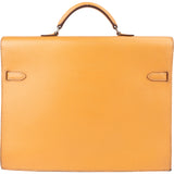 Hermès Brown Calfskin Kelly Depeche 38 Briefcase Bag