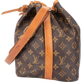 Louis Vuitton Canvas Monogram Sac Noe Petit Shoulder Bag