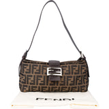 Fendi FF Monogram Baguette Shoulder Bag