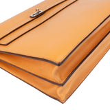 Hermès Brown Calfskin Kelly Depeche 38 Briefcase Bag