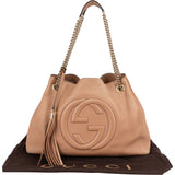 Gucci Leather GG Soho Shoulder Bag