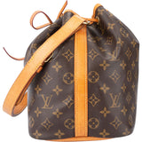 Louis Vuitton Canvas Monogram Sac Noe Petit Shoulder Bag