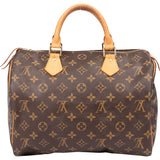 Louis Vuitton Canvas Monogram Speedy 30 Handbag