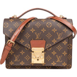 Louis Vuitton Canvas Monogram Monceau Handbag