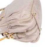 Miu Miu Grey Leather City Handbag