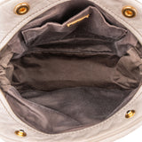 Miu Miu Grey Leather City Handbag