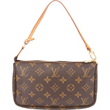 Louis Vuitton Canvas Monogram Pochette Accessoire Handbag