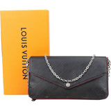 Louis Vuitton Noir Epi Leather Pochette Felicie Crossbody Bag