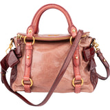 Miu Miu Tricolor Leather City Handbag