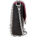 Louis Vuitton Noir Epi Leather Pochette Felicie Crossbody Bag