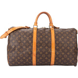 Louis Vuitton Canvas Monogram Keepall 50 Bandouliere