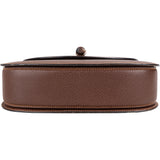 Gucci Brown Leather Bamboo Handbag