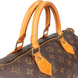 Louis Vuitton Canvas Monogram Speedy 30 Handbag