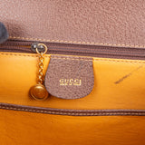 Gucci Brown Leather Bamboo Handbag