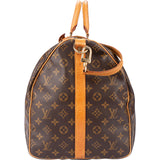 Louis Vuitton Canvas Monogram Keepall 55 Bandouliere