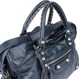 Balenciaga Blue Leather City Handbag