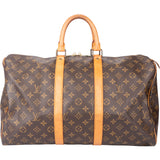 Louis Vuitton Canvas Monogram Keepall 45