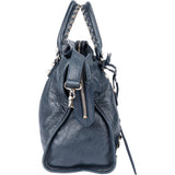 Balenciaga Blue Leather City Handbag