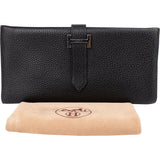 Hermès Black Leather Bifold Bearn Wallet