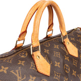 Louis Vuitton Canvas Monogram Speedy 35 Handbag