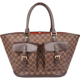 Louis Vuitton Damier Ebene Monogram Manosque GM Handbag