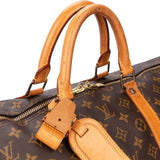 Louis Vuitton Canvas Monogram Keepall 55 Bandouliere