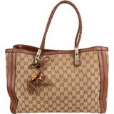 Gucci GG Monogram Bamboo Handbag