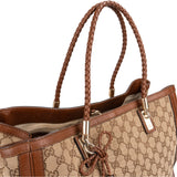 Gucci GG Monogram Bamboo Handbag