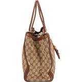Gucci GG Monogram Bamboo Handbag