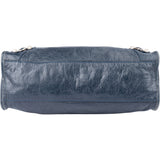 Balenciaga Blue Leather City Handbag