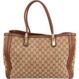 Gucci GG Monogram Bamboo Handbag