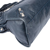 Balenciaga Blue Leather City Handbag