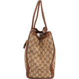Gucci GG Monogram Bamboo Handbag