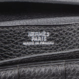 Hermès Black Leather Bifold Bearn Wallet