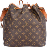 Louis Vuitton Canvas Monogram Sac Noe Petit Shoulder Bag