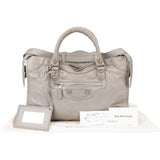 Balenciaga Grey Leather City Handbag