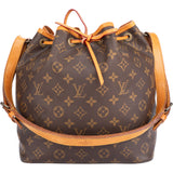 Louis Vuitton Canvas Monogram Sac Noe Petit Shoulder Bag