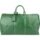Louis Vuitton Vert Epi Leather Keepall 50