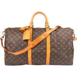 Louis Vuitton Canvas Monogram Keepall 50 Bandouliere