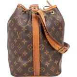Louis Vuitton Canvas Monogram Sac Noe Petit Shoulder Bag