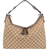 Gucci GG Monogram Horsebit Hobo Bag