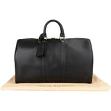 Louis Vuitton Noir Epi Leather Keepall 45