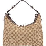 Gucci GG Monogram Horsebit Hobo Bag